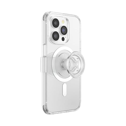 PopSockets iPhone 14 Pro Phone Case with MagSafe, Wireless Charging Compatible, Clear - iPhone 14 Pro MS Clear