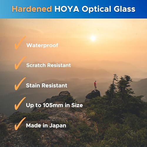Hoya EVO Antistatic 55mm Filter - Premium Optical Glass w/ 16-Layer SMC Lens Protector for 99.8% Light Transmission, 3mm Thick, Dust