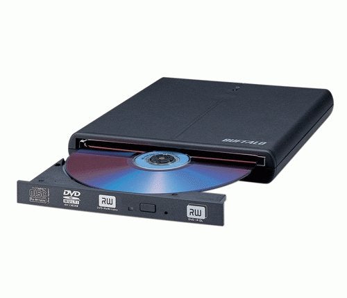 Buffalo MediaStation DVD (+/-R) Portable Writer/ External 8x USB 2.0 with CyberLink Software DVSM-P58U2/B (Black)