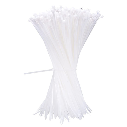 12 Inch White Zip Ties 1000 Pack Bulk, 50 lbs Heavy Duty Nylon Cable Ties, UV Resistant Self Locking Wire Ties for Commercial, Garden, Indoor Outdoor