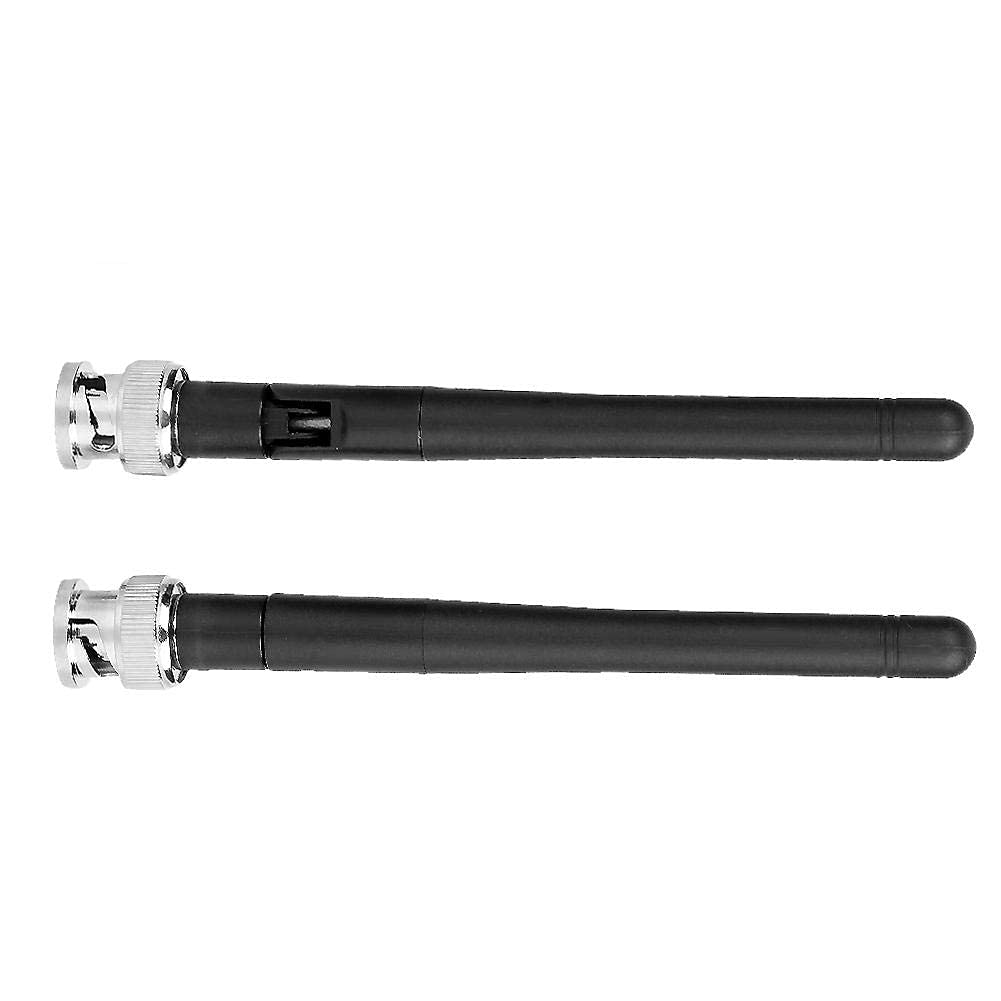 2-Piece UHF Antenna Set with BNC Connector for EW100 EW300 EW500 G3 Receiver, 780-830MHz, 4.5 Inch Replacement Antenna for Wireless Microphone System