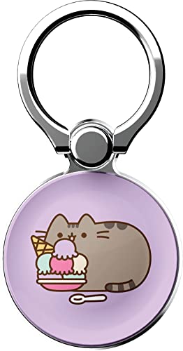 iFace x Pusheen Licensed Series Universal Smartphone Ring Holder Accessory for Girls/Women - Cute Stick-On Phone Attachment for iPhone, Samsung