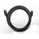 Omnihil 10 Feet Optical Digital Cable Compatible with Polk Audio Home Theater Sound Bar System