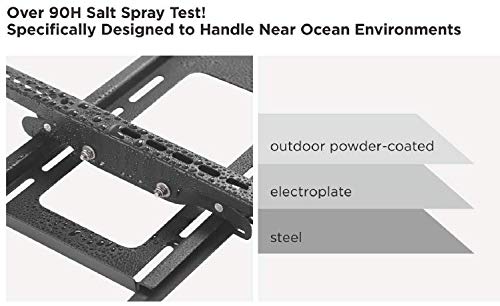 Mount Plus OB-600 Outdoor Weatherproof Tilt TV Wall Mount for Most 37”~86” TVs Perfect Solution for Outdoor TV | Heavy Duty Bracket 176 LBS |