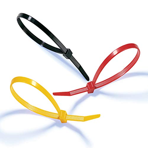 SYD CHEN 4 Inch Grey Zip Ties (100 Pieces), 18lb Strength, Nylon Gray Cable Wire Ties