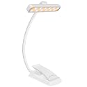 karidi Rechargeable 24 LED Book Light for Reading, 360° Flexible Gooseneck, 5 Color Tones, Clip-on for Books/Tablet/Bed, USB-C, 80H Glare-Free Eye