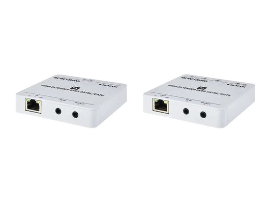 Monoprice 4K HDMI Extender Over Ethernet - CAT5e/6/7, 70 Meters (229 Feet) Power Over Cable (PoC) HDMI Loop Out, Smart EDID, IR Bidirectional