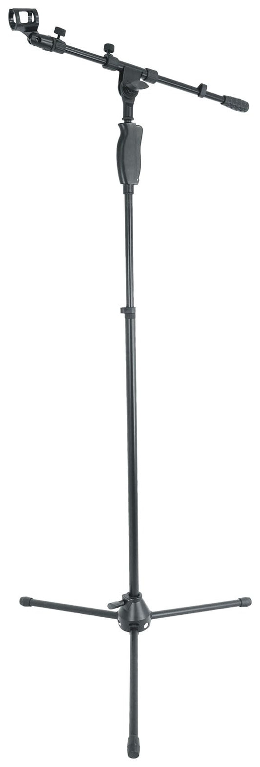 Rockville RVMIC3 V2 Portable Adjustable Tripod Boom Mic Stand for Singers & Musicians, Quick Release Clutch, Sturdy All-Metal, 25"-46.5" Telescopic