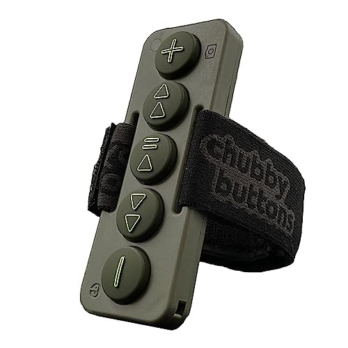 Chubby Buttons 2 - Wearable & Stickable Bluetooth 5.2 Remote for Music, Calls & Ai Digital Assistants (Gemini on Android or GPT-Enabled Siri on