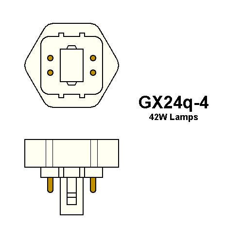 5 Qty. Halco 42W Triple 3500K GX24Q-4 PRO ECO PL42T/E/35/ECO 42w 6v CFL White EOL Lamp Bulb