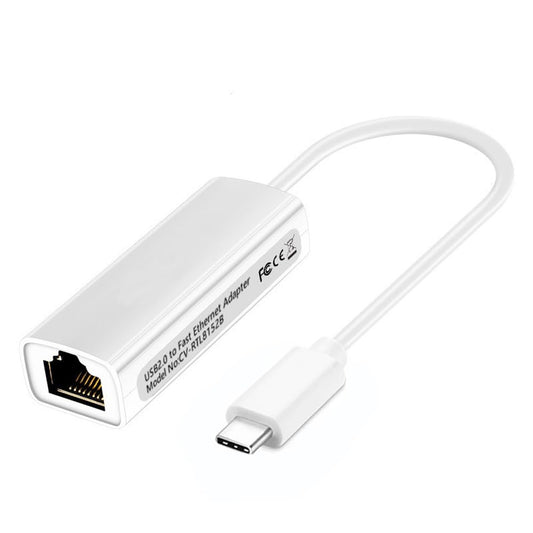 USB C to Ethernet Adapter RJ45 to USB-C LAN Network Adapter Type-C Ethernet LAN Network Connector for MacBook Pro Air RJ45 Connector for iPad iMac