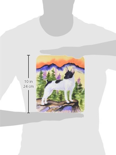 Caroline's Treasures SS8224MP "Rat Terrier Mouse Pad, Hot Pad or Trivet" for Home Office Gaming Working Computers Laptop Mouse Mat,Washable Large