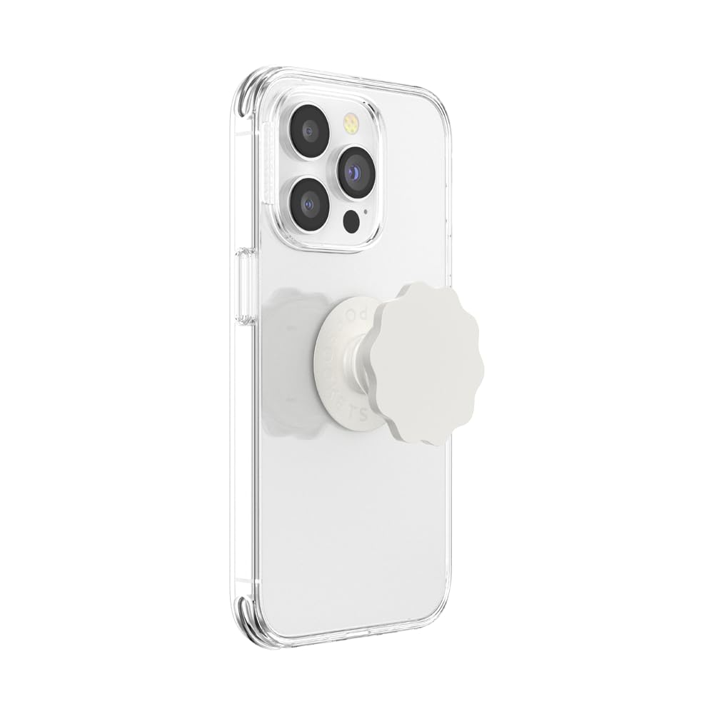 PopSockets Phone Grip with Expanding Kickstand, Adhesive Grip - Molded Flower Horchata