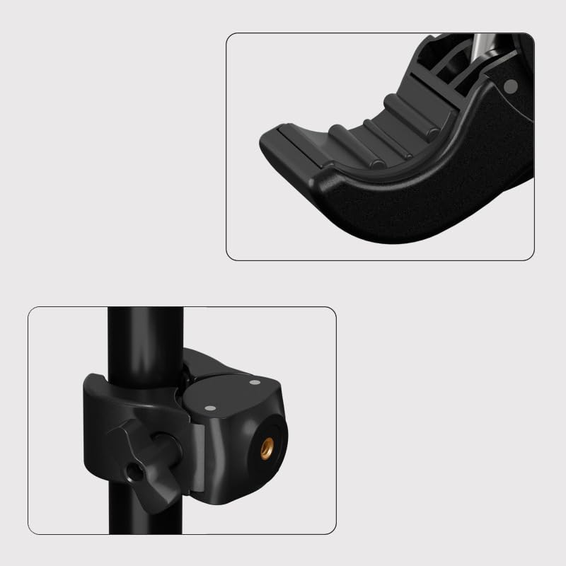 ThtRht Camera Clamp Mount with 1/4''-20 Threaded Connector Super Clamp Mount for Magic Arm Camera Tripod Pole Photography Light Stand Ring Light Phone
