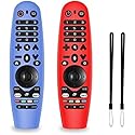 Alquar 2 Pack Silicone Remote Cover for LG Magic Remote, Lightweight Protective Case with Lanyard