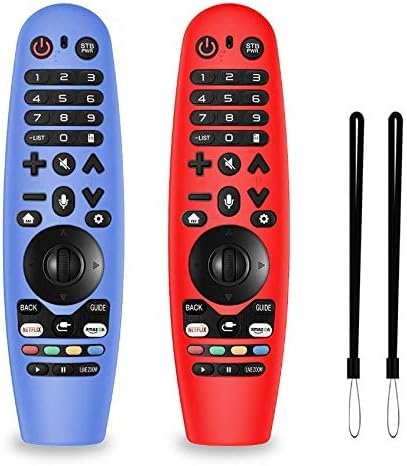 Alquar 2 Pack Silicone Remote Cover for LG Magic Remote, Lightweight Protective Case with Lanyard