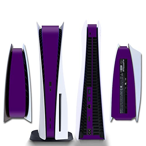 Side Protective Film Sticker PS5 Disk Edition Skin Sticker Decal Cover for PS5 Console (Purple)