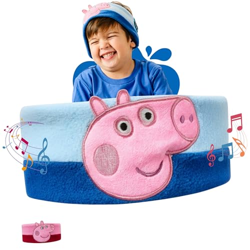 Bandou Peppa Pig Headphones - Kids Headband Headphones - Bluetooth Wireless Headband - Comfortable Headphones for Plane - Safe Volume Limit