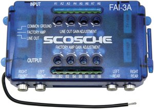 SCOSCHE FAI4 Speaker Level Converter Amplifier Interface