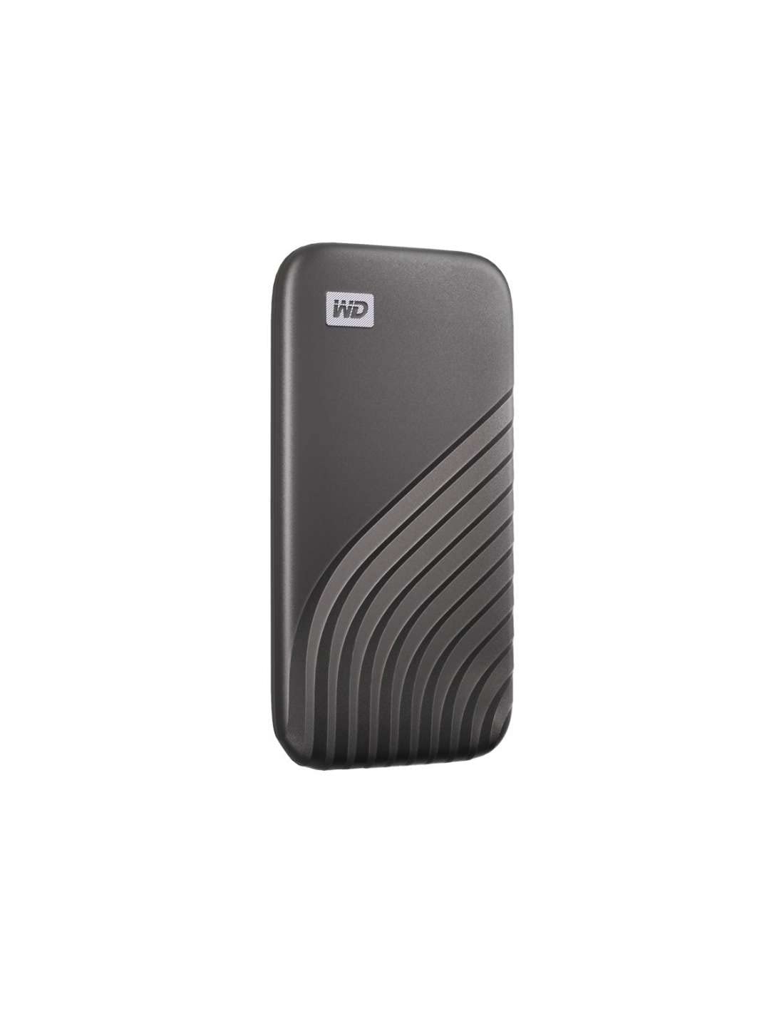 Western Digital 500GB My Passport SSD Portable External Solid State Drive, Gray, Sturdy and Blazing Fast, Password Protection with Hardware Encryption
