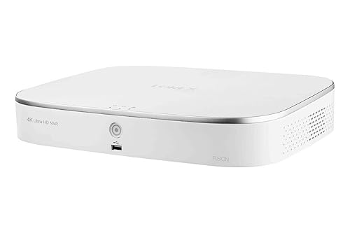 Lorex N842A82 4K Ultra HD 8 Channel 2TB IP Security System Network Video Recorder (NVR) with Smart Motion Detection, Voice Control and Fusion