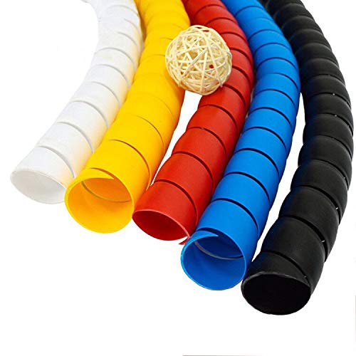 Dog and Cat Cord Protector 32.8ft Wire Protector Sleeve Covers for Cord Protects Your Pets from Chewing Through Insulated Cables 5 PCS/Pack 32.8ft