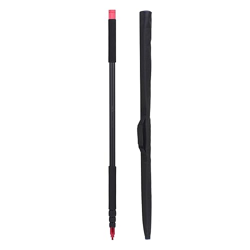 Andoer Telescoping Microphone Boom Pole Aluminum Alloy 4 Sections Stretchable Handheld Microphone Holder Pole Flash Light Boom Sound Recording Grip