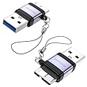 MOGOOD USB to Micro B Adapter, Micro B to USB Male Adaptor, USB3.0 to Micro B Data Charging Adapter Short Converter Adaptor for Computers, Laptops…