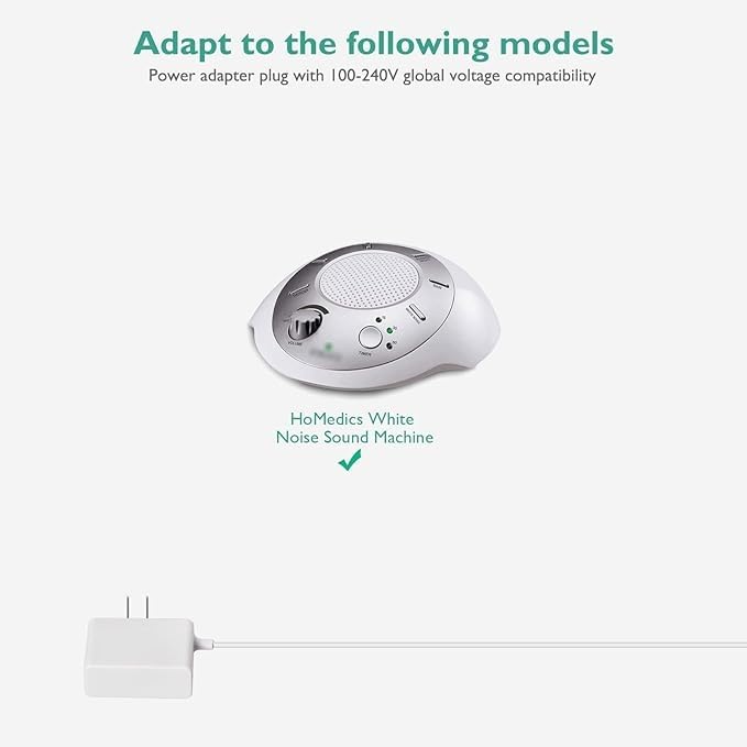 for Homedics White Noise Sound Machine Charger, Lnauy Adapter Compatible with HoMedics SS-2000 SS 2000 SounsSpa Portable Replacement Power Supply…