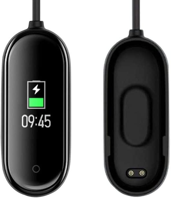 FANTIA USB Charging Cable Charger Fitness Sport Tracker for Xiaomi Mi Band 4 Black