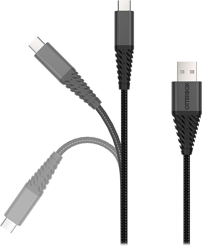 OtterBox USB-A to USB-C Cable (3m) - Retail Packaging - Black
