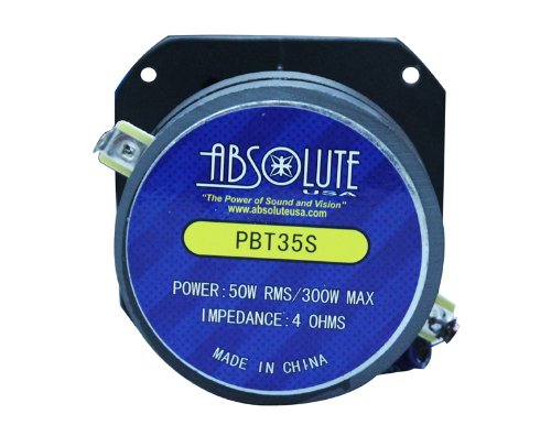 Absolute USA PBT35S 3.5-Inch Titanium Bullet High Compression Tweeter with 10 Oz Ferrite Magnet