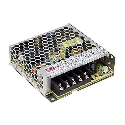MEAN WELL - 1993 Mean Well LRS-75-24 Enclosed Switching Power Supply, Single Output, 24V, 3.2A, 76.8W, 3.9" L x 3.82" W x 1.18" H