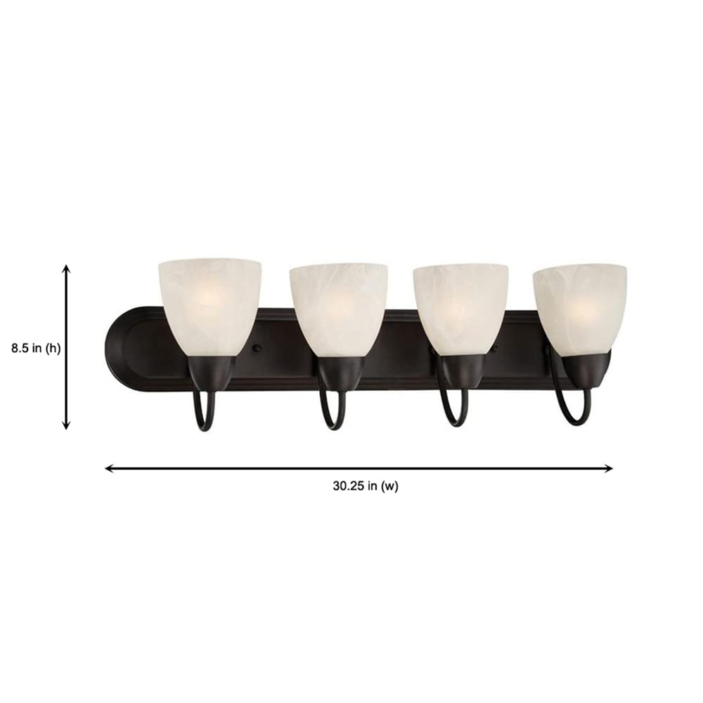 Designers Fountain 15005-4B-34 Torino 4 Light Bath Bar, Oil Rubbed Bronze