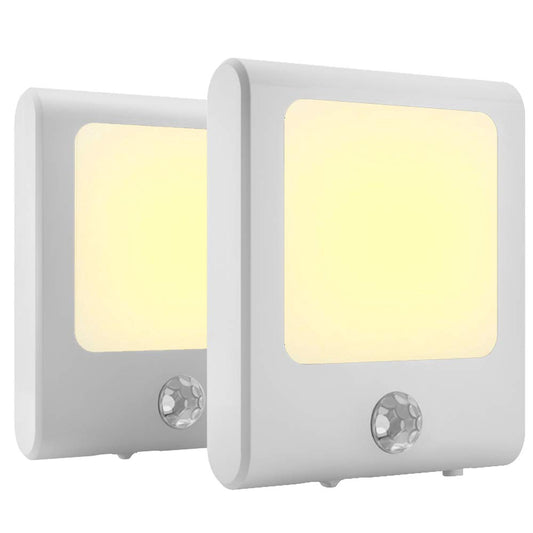 MAZ-TEK Plug in Motion Sensor Lights with Adjustable Brightness,Warm White Motion Activated Led Night Light for Hallway, Stair, Corridor, Kitchen