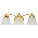 Nuvo Lighting 60/350 Transitional Three Light Vanity from Empire Collection in Brass-Polished/Cast Finish