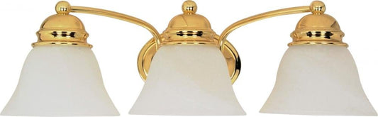 Nuvo Lighting 60/350 Transitional Three Light Vanity from Empire Collection in Brass-Polished/Cast Finish