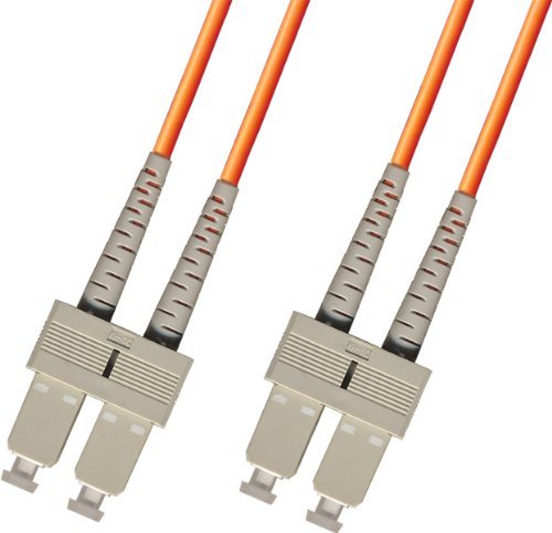 Ultra Spec Cables 1 Meter OM1 Multimode Duplex Fiber Optic Cable (62.5/125) - SC to SC - Orange