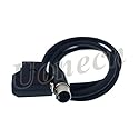 Uonecn D-Tap to Mini XLR 4 pin Female Power Cable for TV Logic Monitor VFM-056W/058W