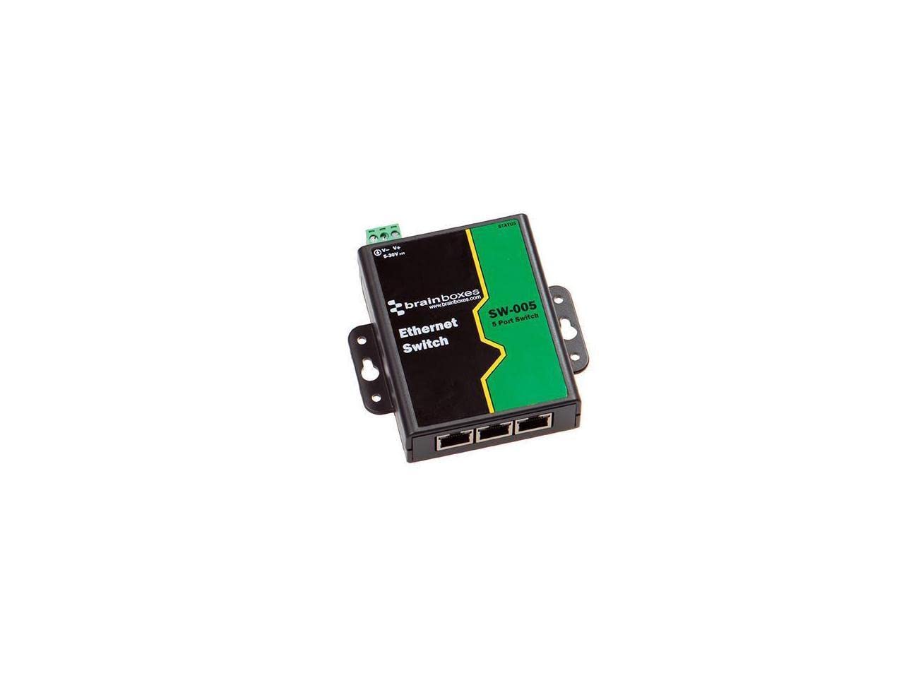Brainboxes Switch - 5 Ports - DIN Rail mountable (SW-005)