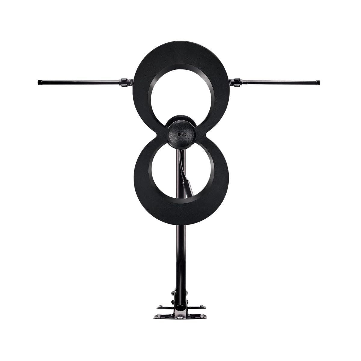 Antennas Direct ClearStream MAX-XR UHF VHF Indoor Outdoor TV Antenna, Multi-Directional, 60-Mile Range, 4K 8K UHD NEXTGEN TV - w/ 20-inch Mast (Black)