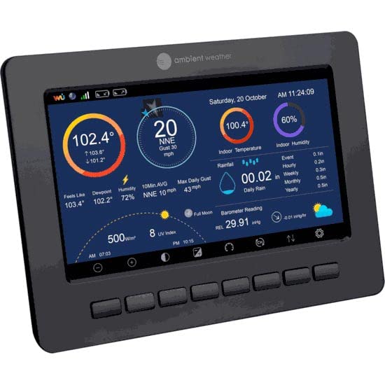 T-Power 5V Charger for Ambient Weather Station WS-1000, WS-1001, WS-1200, WS-1900, WS-2000, WS-2902 WS-5000 WS-7078 WS-7079 Consoles Monitor Display