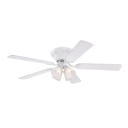Westinghouse 7232300 Contempra IV Ceiling Fan with Light, 52-Inch, White