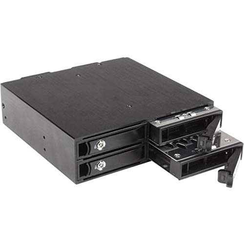 StarTech.com 4-Bay Mobile Rack Backplane for 2.5in SATA/SAS Drives - Hot Swap SSDs/HDDs from 5-15mm - Supports SAS II & SATA III (6 Gbps) , TAA