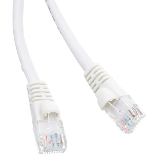 CableWholesale Cat6 UTP Ethernet Cable, Snagless Boot, PoE, 100 ft, White
