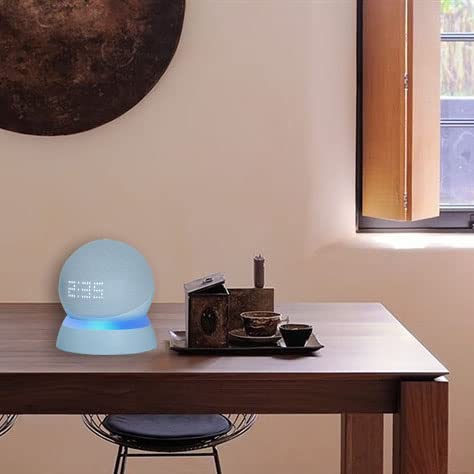 C YECEN Table Stand for Echo Dot 5th & 4th Generation, Desktop Holder Mount,Base Bracket with Light Guide and with Built-in Cable Management,Cloud