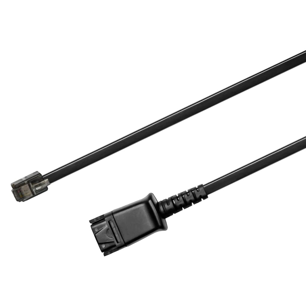U10P Adapter Cable Compatible with Plantronics QD Headsets Work with Polycom VVX Shoretel NEC Aastra Nortel Digium Phones