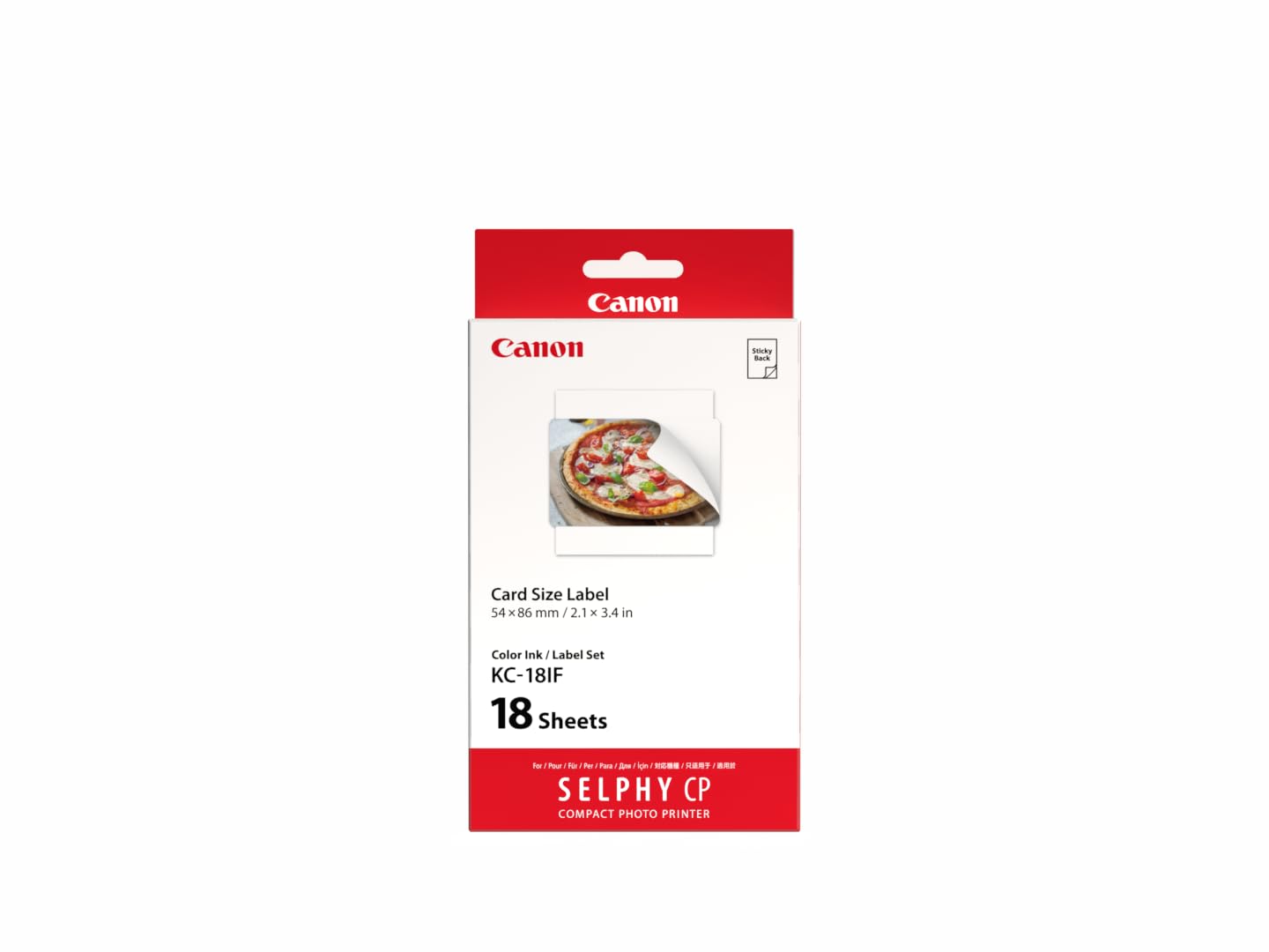 Canon KC-18IF Ink Label Set, Compatiable to CP740,CP730,CP720,CP710,CP600,CP510 and CP400