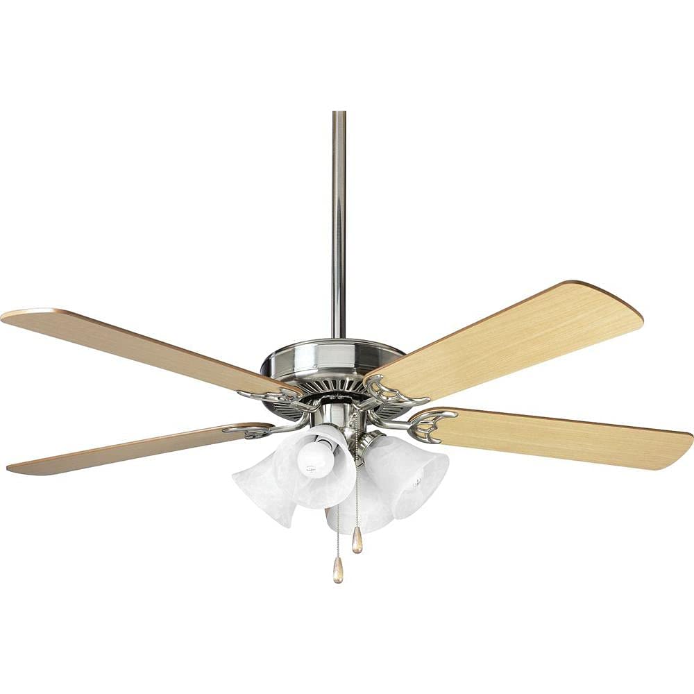 Progress Lighting AirPro 52" Indoor Ceiling Fan, Brushed Nickel