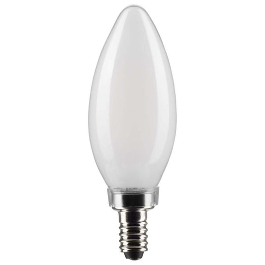 Satco S21823, B11 LED Bulbs, Frosted, E12 Base, 2-Pack, Commercial Lighting